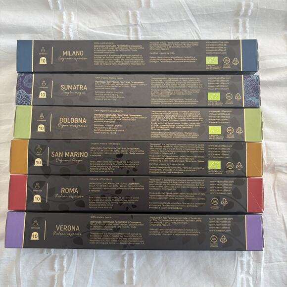 Real Coffee Variety Pack – Nespresso Compatible Capsules (6 Boxes Total) - Picture 2 of 6